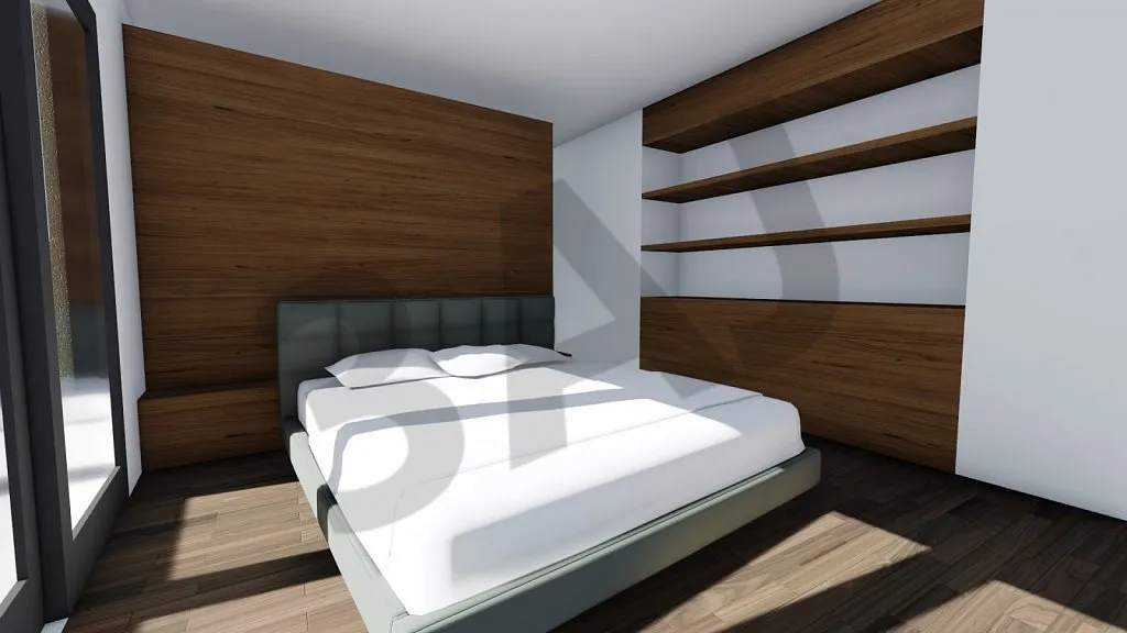 Chambre, perspective 3D