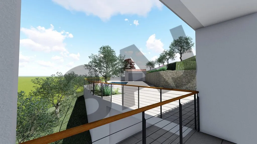 Perspective 3D depuis la terrasse