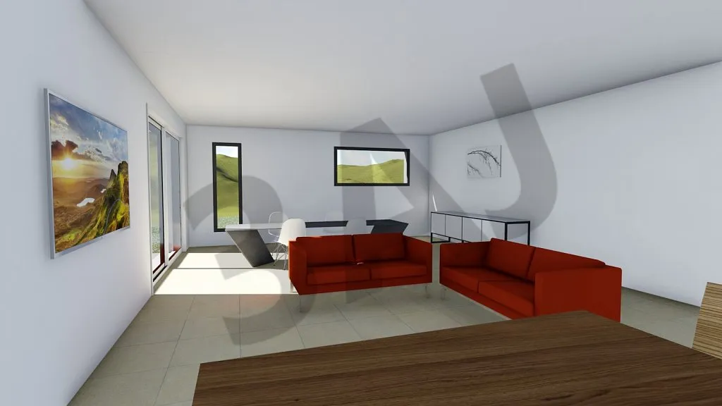 Salon, perspective 3D